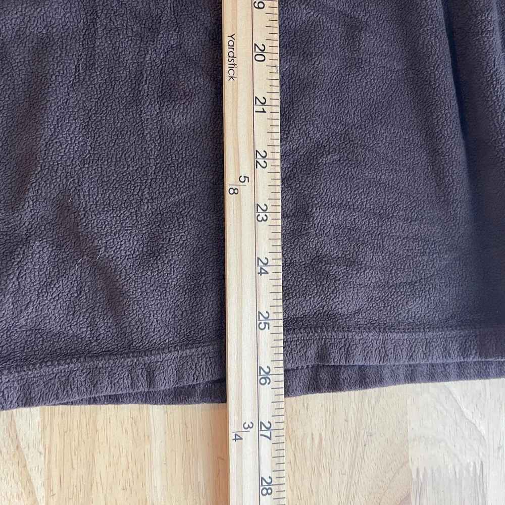 The North Face Polartec Fleece 1/4 Zip Pullover‎ Mens XL Mock Neck Brown Logo
